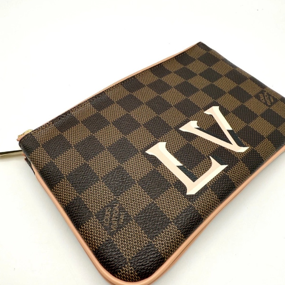 Louis Vuitton Damier Ebene Double Zip Pouchette - Picture 5 of 7